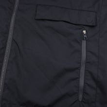 LNWOT Tincati Milano Blue Polyester Tape Seam Removable Hood Jacket 42US
