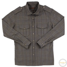LNWOT Etro Brown Wool Cashmere Silk Epaulet Thick 2 Chest Pkts Overshirt 16US