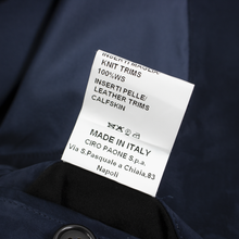 LNWOT Kiton Napoli Blue Cashmere Silk Flannel Suede Details Elbows Jacket 46US