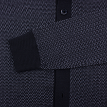 LNWOT Brioni Blue Wool Silk H-Bone Knit Thick Piped Sweater Jacket 52EU/Large