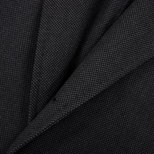 Salvatore Ferragamo Grey Black Unlined Wool Birdseye Vented 3/2 Roll Jacket 44L