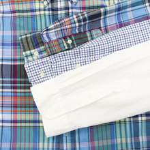 LOT of 5 Ralph Lauren Multi Clr Cotton Plaid Striped Medallion Dress Shirts XXL
