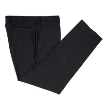 LNWOT Incotex Black S100s Wool Half Lined Slowear Flat Front Dress Pants 40W