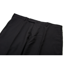 LNWOT Incotex Black S100s Wool Half Lined Slowear Flat Front Dress Pants 40W