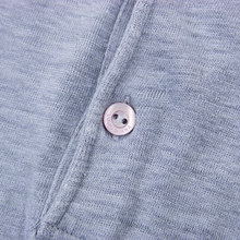 Loro Piana Blue Linen Knit Static Short Sleeve Polo Shirt XXL