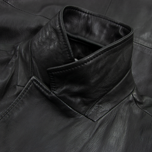 NWT Schiatti & Co. Kenny Black Leather Side Tabs Multi Pkts Field Jacket 54R US