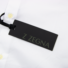 NWT Z Zegna Ivory White Cotton Slim Fit Semi-Spread Collar Dress Shirt X-Large