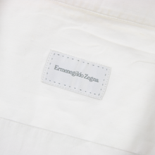 NWT $375 Zegna White Cotton MOP Spread Collar Dress Shirt 42EU/16.5US