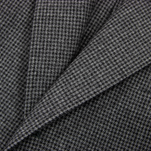LNWOT Ring Jacket Black Grey Wool Houndstooth Patch Pkts 3/2 Roll Jacket 42R