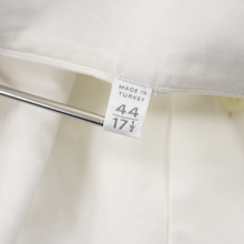 Ermenegildo Zegna White Cotton MOP Btns Semi-Spread Collar Dress Shirt 17