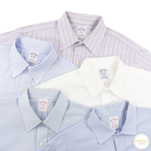 LOT of 5 Brooks Brothers Multi Color Cotton Striped Plaid Dress Shirt 15.5