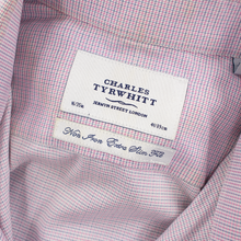LOT of 5 Charles Tyrwhitt Multi-Color Cotton Plaid Striped Spread Shirts 16.5