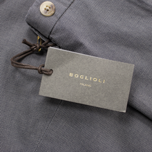 NWT Boglioli Grey Cotton Woven Unlined Single Pleat Pants 56EU/40W