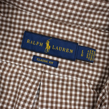 LOT of 5 Ralph Lauren Multi-Color Cotton Checked Plaid Dress Shirts L