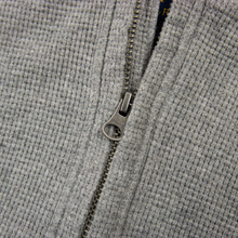 Polo Ralph Lauren Fossil Grey Cotton Textured Half Zip Mock Neck Sweater XL
