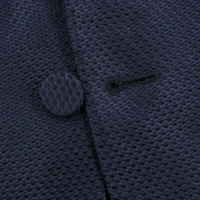 LNWOT CURRENT Burberry Blue Silk Textured Dot Italy Iridescent Dinner Jacket 38R