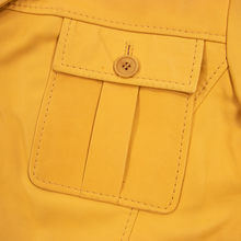 NWD Schiatti Kenny Merigold Nappa Leather Top Stitch Multi Pkt Field Jacket 48US