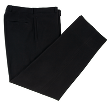 Armani Collezioni Sable Black Wool Half Lined Woven Flat Front Pants 34W