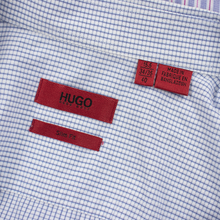 LOT of 4 Hugo Boss Multi Color Cotton Striped Checked Dress Shirts 15.5