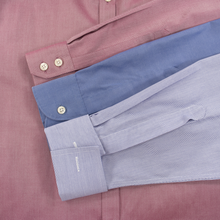 LOT of 5 Charles Tyrwhitt Multi Color Cotton Pique Striped Dress Shirts 16