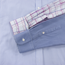 LOT of 5 Thomas Pink Multi Color Cotton Plaid Striped Checked Dress Shirts 15.5