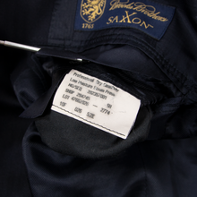 Brooks Brothers Fitzgerald Navy Saxxon Wool Herringbone Flat F. 2Btn Suit 36S