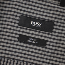 LOT of 4 Hugo Boss Multi Color Cotton Striped Checked Dress Shirts 16.5