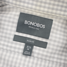 LOT of 6 Bonobos Multi-Color Cotton Checked Plaid Striped Dress Shirts 15.5