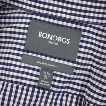 LOT of 6 Bonobos Multi-Color Cotton Checked Plaid Striped Dress Shirts 15.5