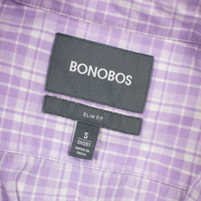 LOT of 4 Bonobos Multi-Color Cotton Checked Plaid Dress Shirts Small