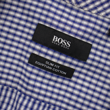 LOT of 5 Hugo Boss Multi Color Cotton Plaid Checked Dress Shirts 16