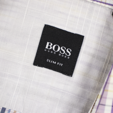 LOT of 5 Hugo Boss Multi Color Cotton Plaid Striped Dress Shirts S