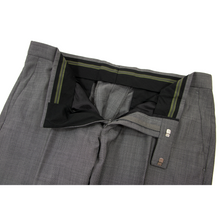 NWOT Z Zegna Slate Grey Wool Pin Check Slim Fit Flat Front Dress Pants 50EU/34W