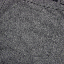 Brioni Pewter Grey Wool Flannel Jean Cut 5-Pocket Flat Front Pants 36W