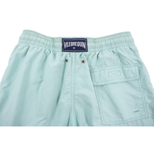 Vilebrequin Aqua Blue Cotton Polyester Drawstring Swim Trunks Shorts Small
