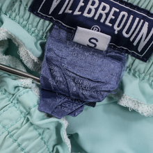 Vilebrequin Aqua Blue Cotton Polyester Drawstring Swim Trunks Shorts Small