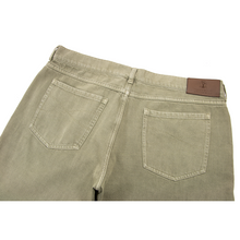 NWT Brunello Cucinelli Taupe Denim Leather Jacron 5-Pocket Jeans 54EU/38W