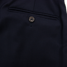 Polo Ralph Lauren Navy Blue Wool Twill Unlined Pleated Front Dress Pants 36W