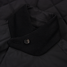 NWT $1295 Ralph Lauren Black Label Onyx Microfiber Quilted Leather Trim Jacket L