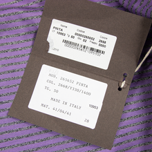 NWT Schiatti & Co. Purple Leather Lined Collared Button Front Jacket 50EU/Medium