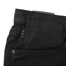 NWT John Varvatos Bowery Black Cotton Mix Denim Unlined 5-Pocket Jeans 36W
