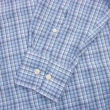 Peter Millar Blue Multi Color Summer Comfort Plaid Button Down Dress Shirt Large