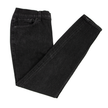 Ralph Lauren Purple Label Black Denim Leather Jacron Selvedge Skinny Jeans 29W