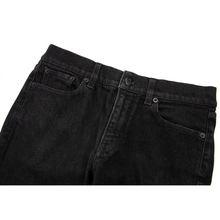 Ralph Lauren Purple Label Black Denim Leather Jacron Selvedge Skinny Jeans 29W