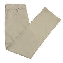 Zegna Sport Taupe Cotton Twill 5-Pocket Unlined Jean Cut Flat Front Pants 36W