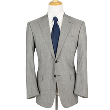 CURRENT Isaia Grey White S130s 2Ply Wool Striped Woven Dual Vents 2Btn Suit 44R