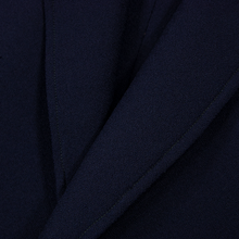 Hickey Freeman Navy Blue Wool Woven Vented Emblem Btns 2Btn Jacket 38R