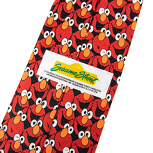 Sesame Street Multi-Color Microfiber Elmo Jacquard Glossy Bi-Fold Tipped 4" Tie