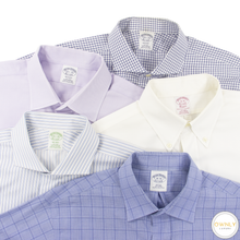 LOT of 5 Brooks Brothers Multi Color Cotton Plaid Striped Dress Shirts 16