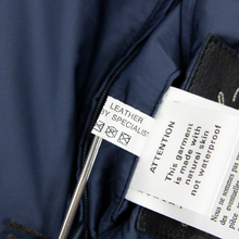 NWT Schiatti & Co. Blue Microfiber Leather Trim Lightweight Blouson Jacket